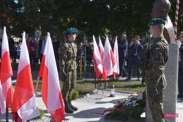 Odsłonięcie pomnika rotmistrza W. Pileckiego w Łagiewnikach