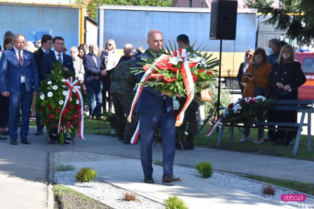 Odsłonięcie pomnika rotmistrza W. Pileckiego w Łagiewnikach