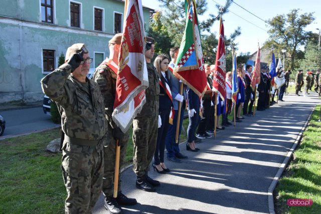 Odsłonięcie pomnika rotmistrza W. Pileckiego w Łagiewnikach