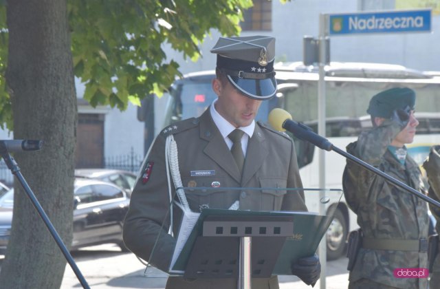 Odsłonięcie pomnika rotmistrza W. Pileckiego w Łagiewnikach