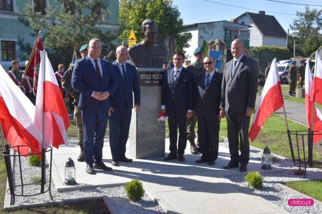 Odsłonięcie pomnika rotmistrza W. Pileckiego w Łagiewnikach