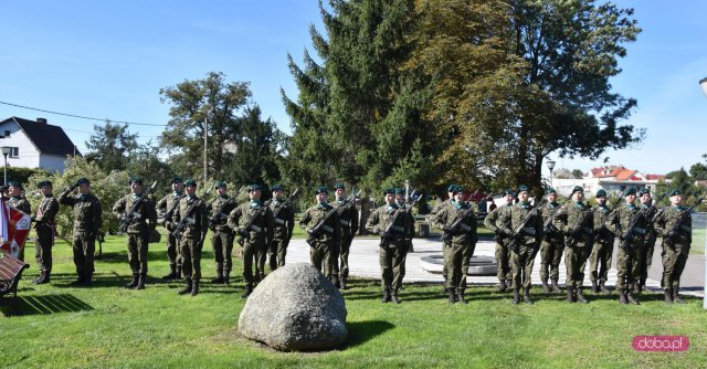 Odsłonięcie pomnika rotmistrza W. Pileckiego w Łagiewnikach