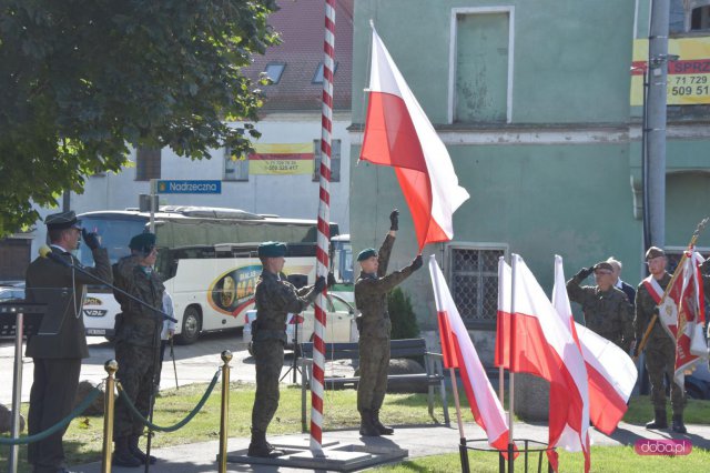 Odsłonięcie pomnika rotmistrza W. Pileckiego w Łagiewnikach