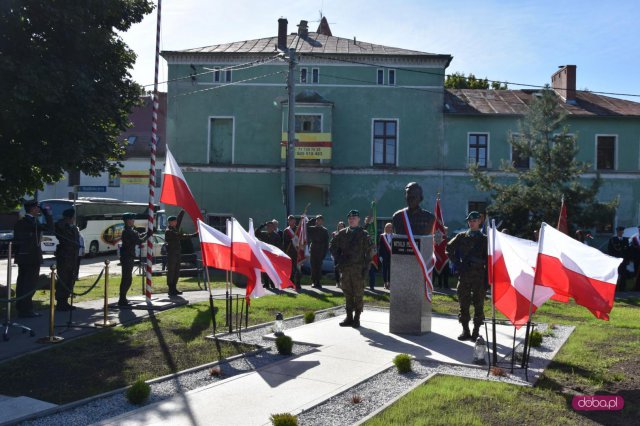 Odsłonięcie pomnika rotmistrza W. Pileckiego w Łagiewnikach