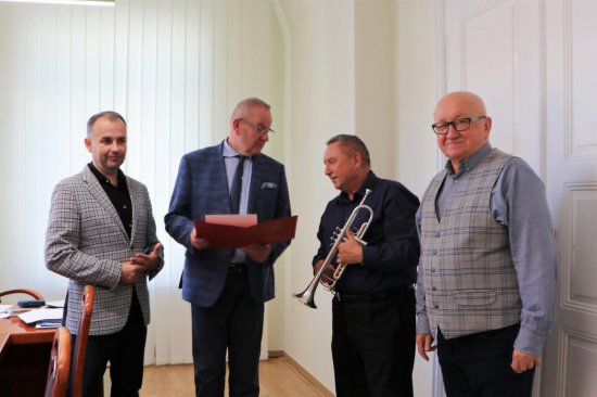 Wizyta Tadeusza Nestorowicza u Starosty Grzegorza Kosowskiego