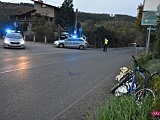 Wypadek rowerzysty w Kamionkach
