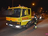 Skodą uderzyła w znak drogowy na bielawskiej obwodnicy