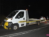 Fiat wypadł z drogi Dzierżoniów - Łagiewniki