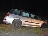 Fiat wypadł z drogi Dzierżoniów - Łagiewniki