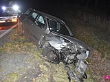 Fiat wypadł z drogi Dzierżoniów - Łagiewniki