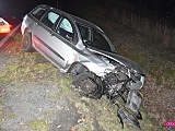 Fiat wypadł z drogi Dzierżoniów - Łagiewniki