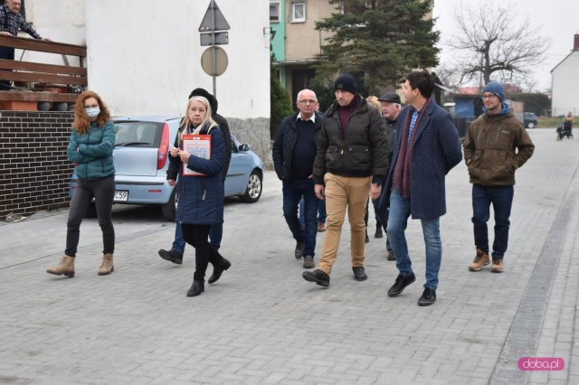 Odbiór prac na os. Młyńskim w Piławie Górnej