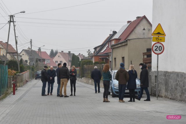 Odbiór prac na os. Młyńskim w Piławie Górnej