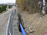 Budowa wodociągu w ulicy Dalszej w Piławie Górnej