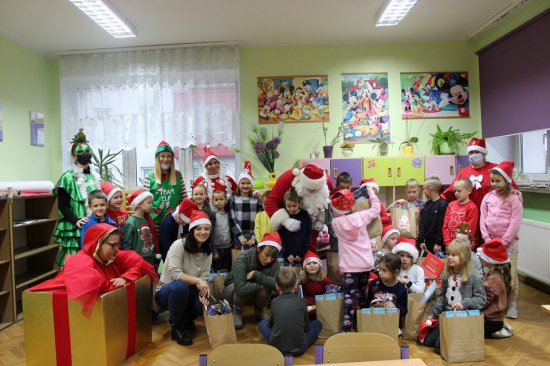 Mikołaj w szkole w Piławie Górnej