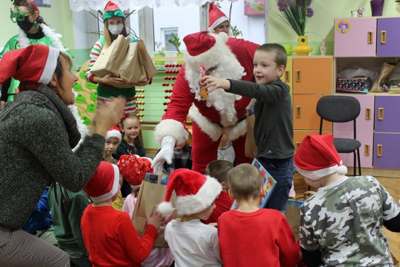 Mikołaj w szkole w Piławie Górnej