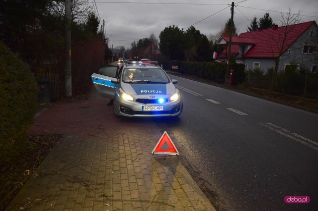 Zderzenie dwóch samochodów we Włókach