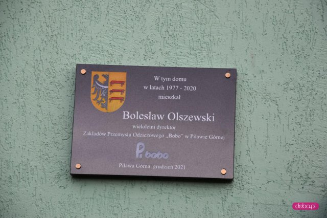 Odsłonięcie tablicy pamiątkowej poświęconej Bolesławowi Olszewskiemu