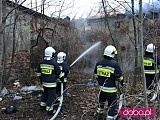 Duży pożar w Pieszycach