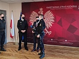 Wójt Łagiewnik w KP PSP w Dzierżoniowie 