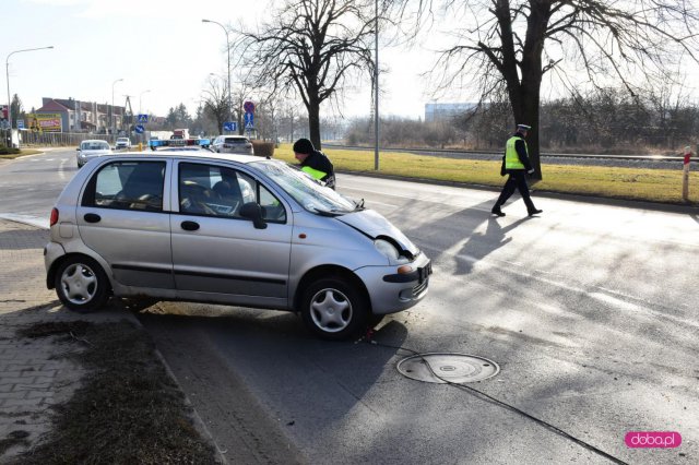 Zderzenie matiza z ciężarówką 