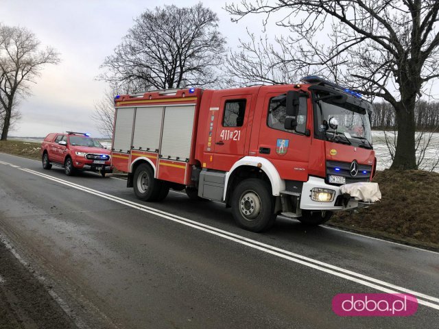 Na drodze Dzierżoniów - Ząbkowice spłonął samochód