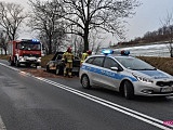 Na drodze Dzierżoniów - Ząbkowice spłonął samochód