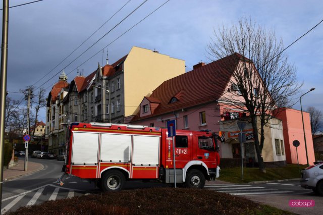 Pożar na Krasickiego w Dzierżoniowie