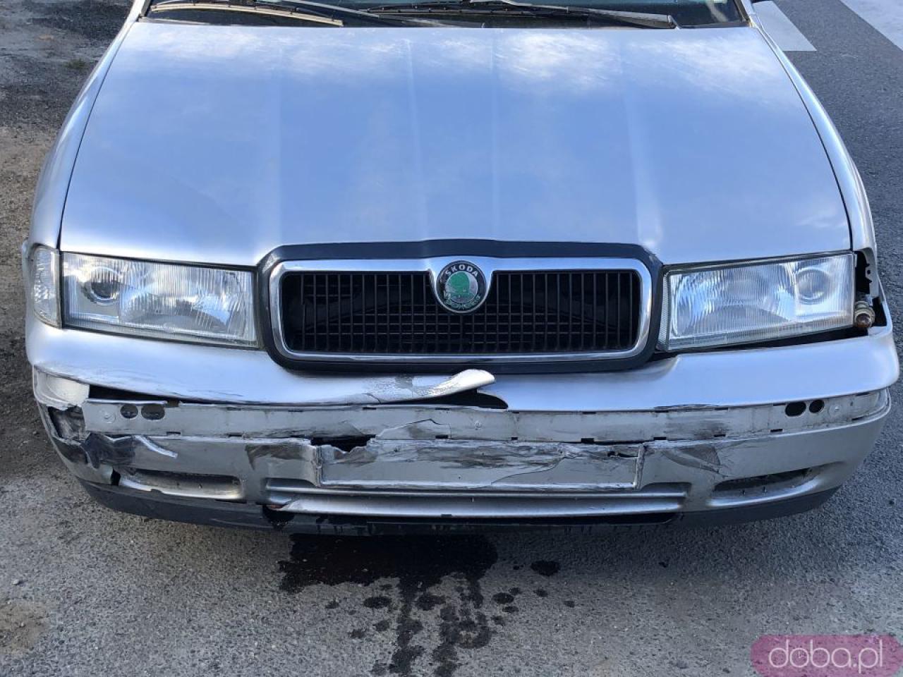 [FOTO] Zderzenie dwóch pojazdów w Ratajnie