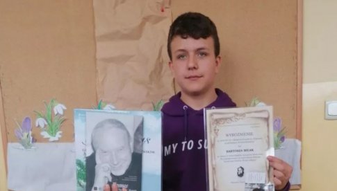 Sukces ucznia Szkoły Podstawowej w Niemczy Bartosza Milaka w prestiżowym konkursie poetyckim