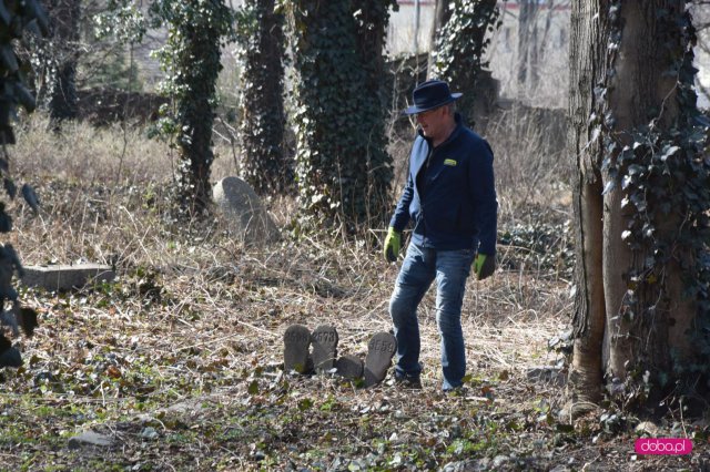 Sprzątanie cmentarza ewangelickiego w Dzierżoniowie