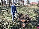 Sprzątanie cmentarza ewangelickiego w Dzierżoniowie