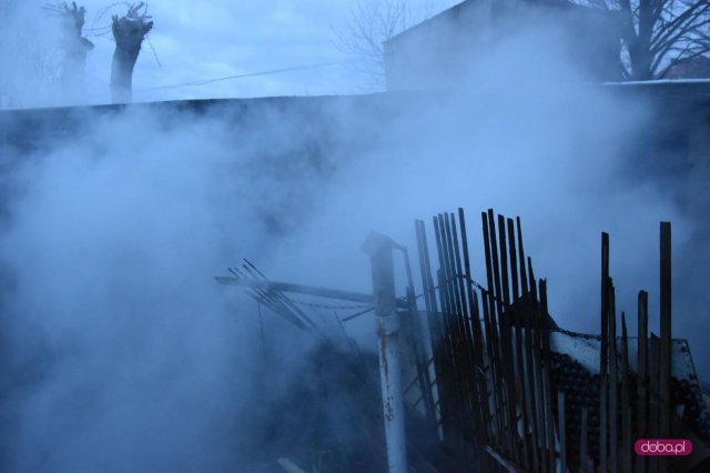 Pożar na Kopernika w Pieszycach