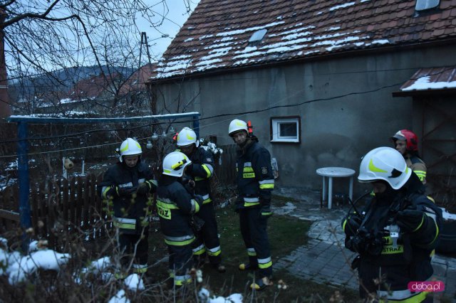 Pożar na Kopernika w Pieszycach