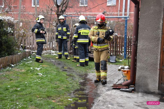 Pożar na Kopernika w Pieszycach