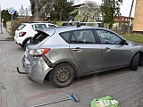 Zderzenie mazdy z peugeotem
