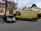 Zderzenie mazdy z peugeotem
