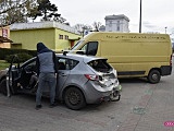 Zderzenie mazdy z peugeotem