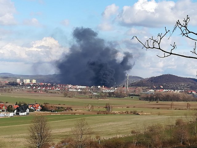 Pożar w Bielawie