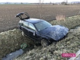 Pijany kierowca wpadł do rowu na drodze Pieszyce - Bielawa