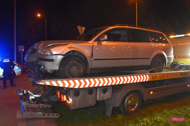 Volkswagenem wjechał w ogrodzenie