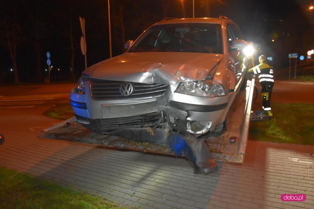 Volkswagenem wjechał w ogrodzenie