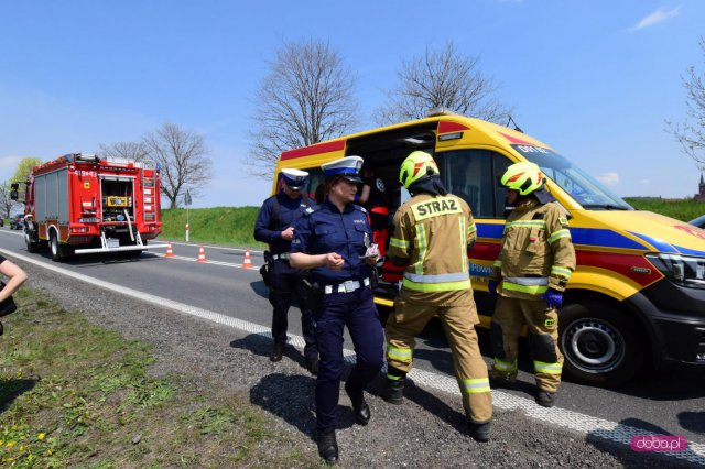 Zderzenie trzech pojazdów w Siodle Gumińskim