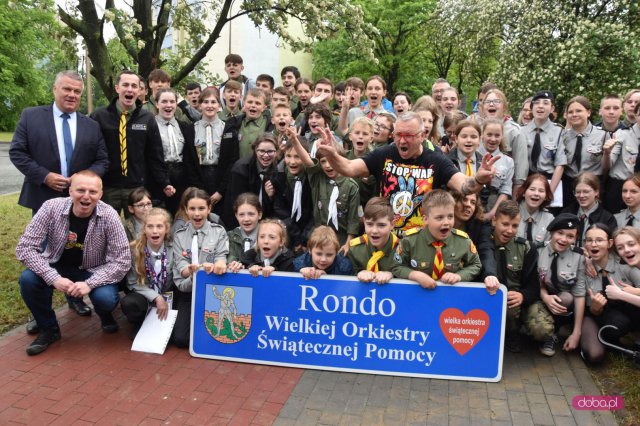 Jurek Owsiak otworzył rondo im. WOŚP w Dzierżoniowie