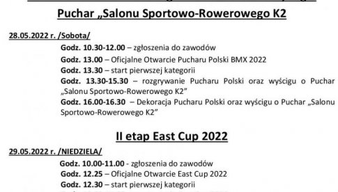 Puchar Polski BMX Racing 2022 i Wyścig o Puchar Salonu Sportowo-Rowerowego K2