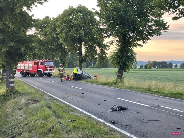 Zdjęcia Czytelnika Doba.pl z wypadku w Nowiźnie