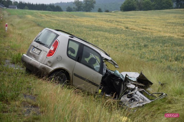 Wypadek na drodze Uciechów - Kołaczów