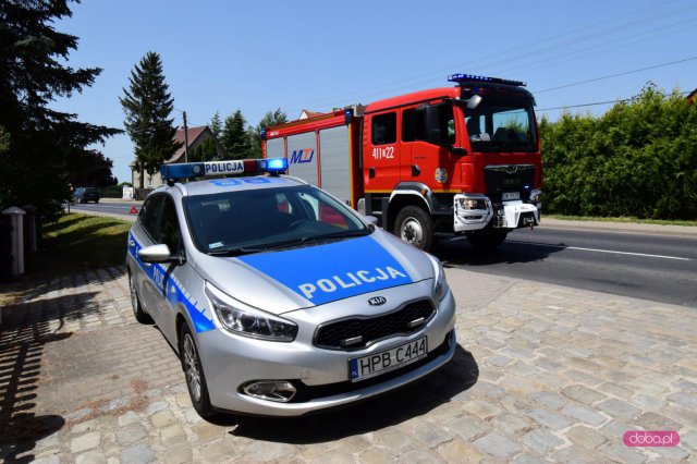 Zderzenie skody z audi w Łagiewnikach