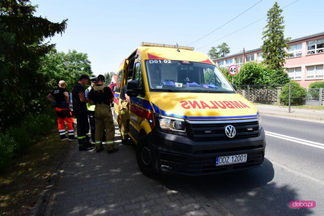Zderzenie skody z audi w Łagiewnikach