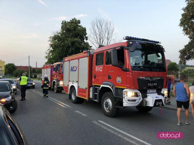 Wypadek na ulicy Waryńskiego w Bielawie 